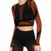 Wolford Sheer Motion Longsleeve Damen, Schwarz