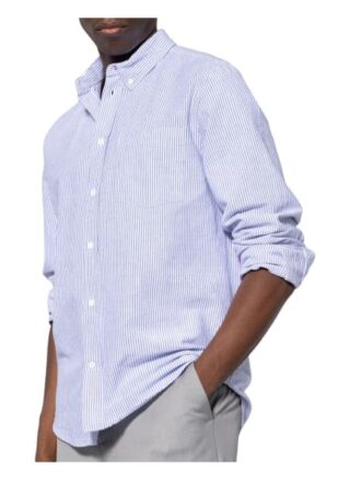 WOOD WOOD Adam Casual-Hemd Herren, Blau