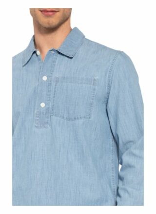 WOOD WOOD Albert Casual-Hemd Herren, Blau