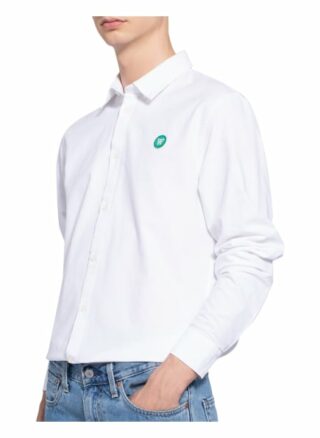 WOOD WOOD Ted Casual-Hemd Herren, Weiß