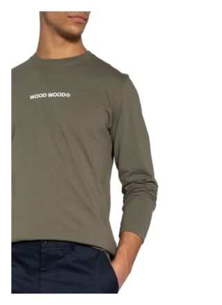 WOOD WOOD Peter Longsleeve Herren, Grün