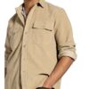 WOOD WOOD Andrew Overshirt Herren, Beige