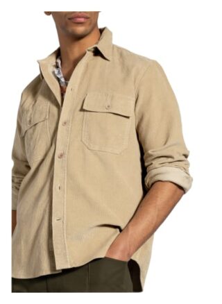 WOOD WOOD Andrew Overshirt Herren, Beige