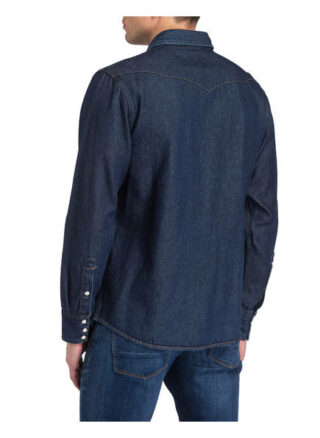 Wrangler Jeanshemd 27mw Regular Fit blau