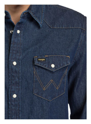 Wrangler Jeanshemd 27mw Regular Fit blau
