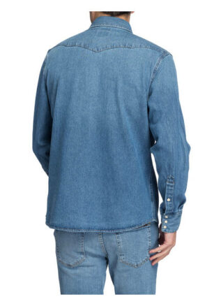 Wrangler Jeanshemd Regular Fit blau
