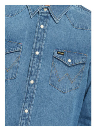 Wrangler Jeanshemd Regular Fit blau