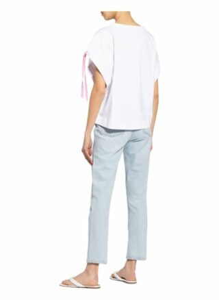 Yippie Hippie Oversized-Shirt weiss