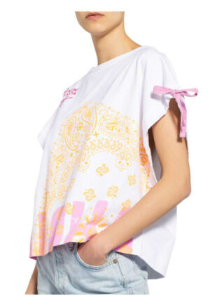 Yippie Hippie Oversized-Shirt weiss
