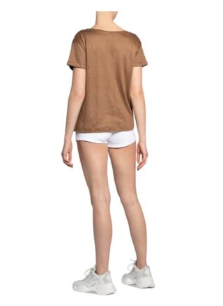 Zaída T-Shirt Aus Leinen braun