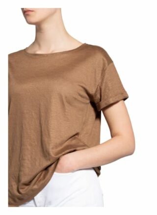Zaída T-Shirt Aus Leinen braun