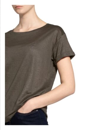 Zaída T-Shirt Aus Leinen gruen