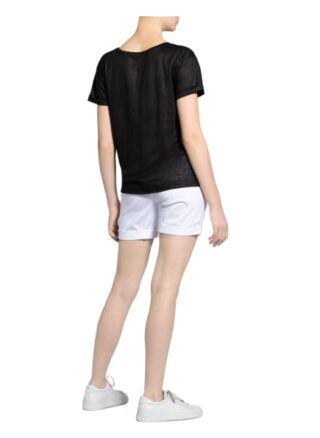 Zaída T-Shirt Aus Leinen schwarz