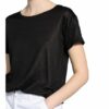 Zaída T-Shirt Aus Leinen schwarz