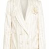 Zimmermann Blazer The Lovestruck Mit Leinen weiss