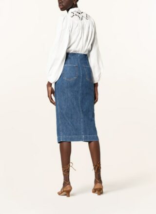 Zimmermann Leinenbluse Cassia Yoke Mit Spitzenbesatz weiss