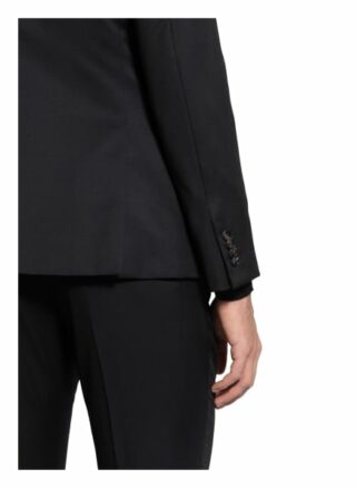 Zzegna Anzugsakko Slim Fit schwarz