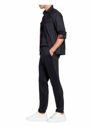 Zzegna Hose Im Jogging-Stil Slim Fit Aus Merinowolle blau