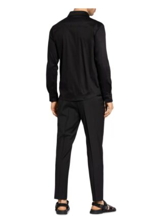 Zzegna Jerseyhemd Regular Fit schwarz