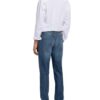 Zzegna Leinenhemd Slim Fit Mit Stehkragen weiss