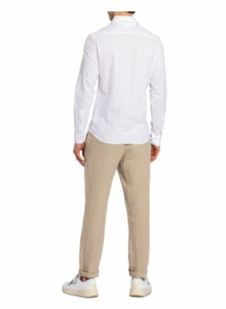 Zzegna Piqué-Hemd Slim Fit weiss