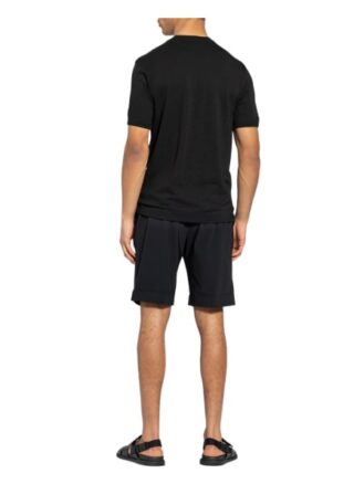Zzegna Piqué-Shirt schwarz