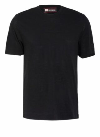Zzegna Piqué-Shirt schwarz