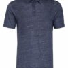 Zzegna Poloshirt Aus Leinen blau