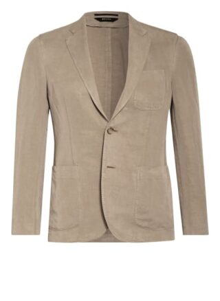 Zzegna Sakko Mit Leinen Extra Slim Fit beige