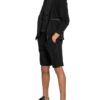 Zzegna Sweatshorts Aus Merinowolle Mit Galonstreifen schwarz