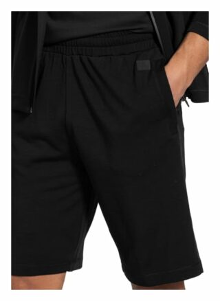 Zzegna Sweatshorts Aus Merinowolle Mit Galonstreifen schwarz