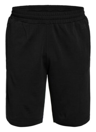 Zzegna Sweatshorts Aus Merinowolle Mit Galonstreifen schwarz