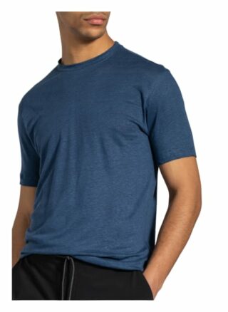 Zzegna T-Shirt Aus Leinen blau