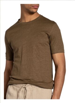 Zzegna T-Shirt Aus Leinen gruen