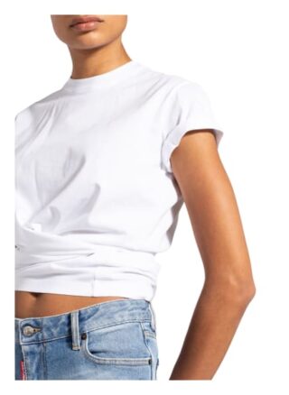 dsquared2 Cropped-Shirt weiss