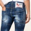 dsquared2 Destroyed Jeans Tidy Biker Slim Fit blau