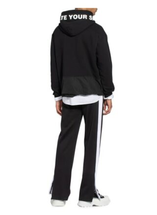 dsquared2 Hoodie Im Materialmix schwarz