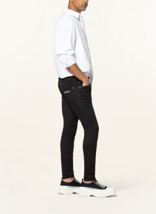 Dsquared2 Super Twinky Slim Fit Jeans Herren, Schwarz