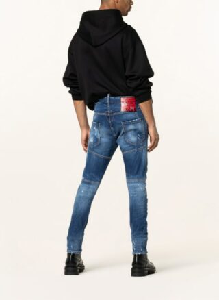 Dsquared2 Tidy Biker Tapered Jeans Herren, Blau
