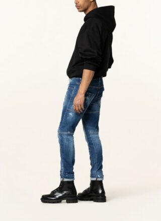 Dsquared2 Tidy Biker Tapered Jeans Herren, Blau