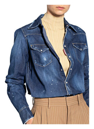 dsquared2 Jeansbluse blau