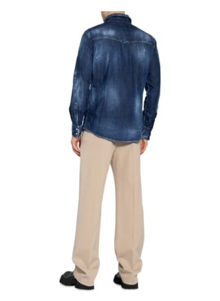 dsquared2 Jeanshemd Regular Fit blau