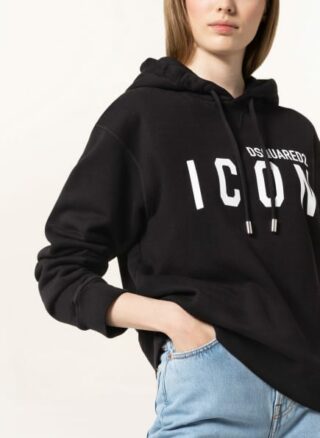 dsquared2 Oversized-Hoodie schwarz