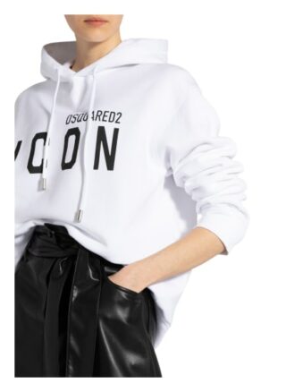 dsquared2 Oversized-Hoodie weiss