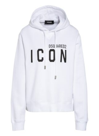 dsquared2 Oversized-Hoodie weiss