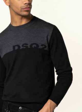 Dsquared2 Pullover Herren, Schwarz