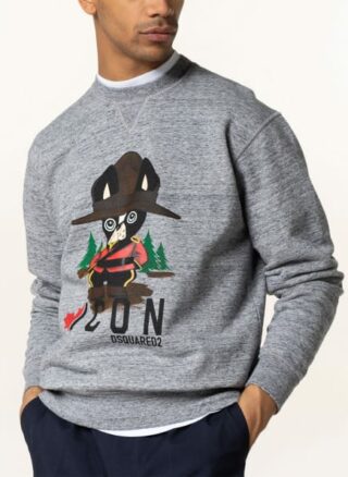 Dsquared2 Sweatshirt Herren, Grau