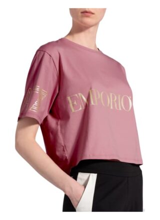 ea7 Emporio Armani Cropped-Shirt rosa