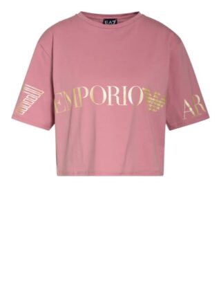 ea7 Emporio Armani Cropped-Shirt rosa