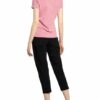 ea7 Emporio Armani Jersey-Poloshirt Mit Schmucksteinbesatz pink